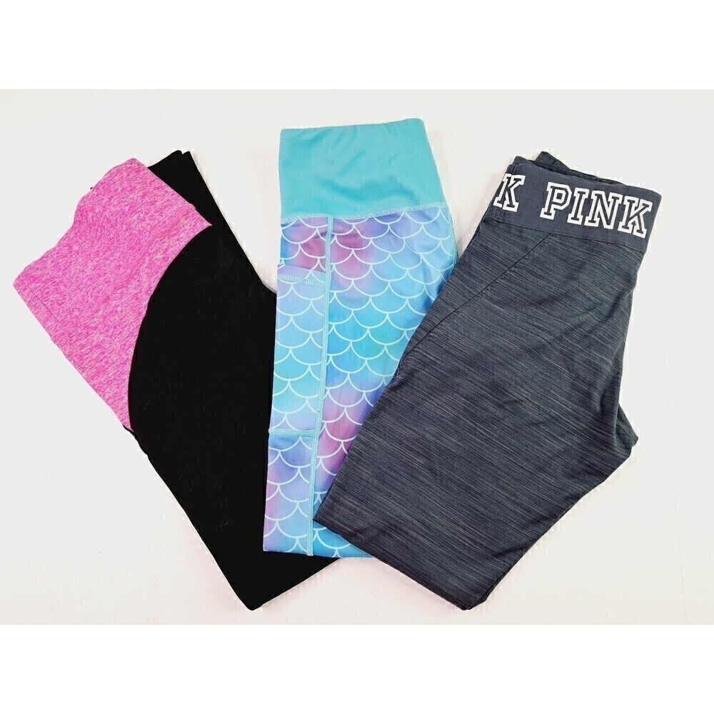 Leggings Lot Of 3, 2 PINK Yoga, 1 Constantly Varied Gear Size Small